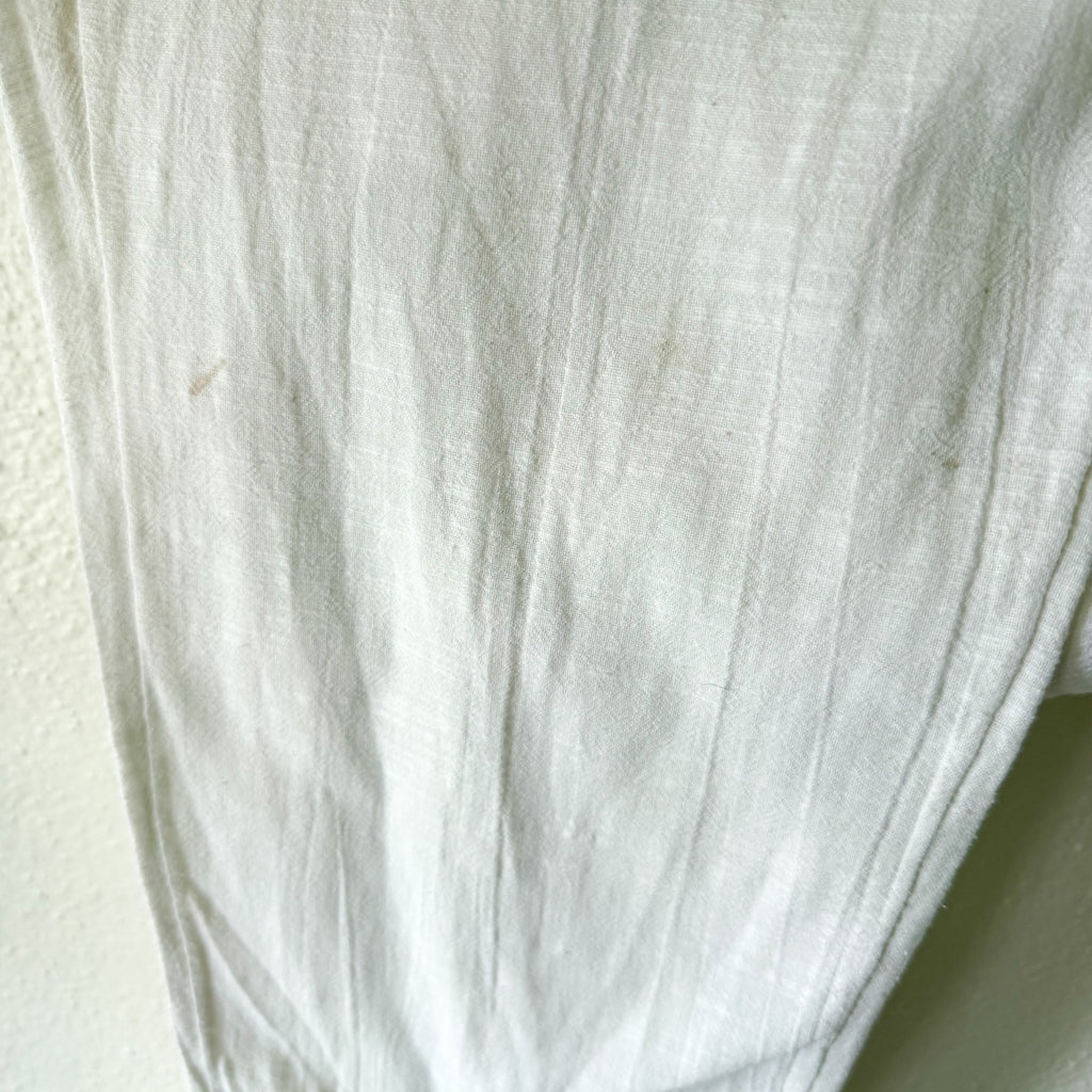 L*Space Freya Textured Cotton Jumpsuit in White | XS