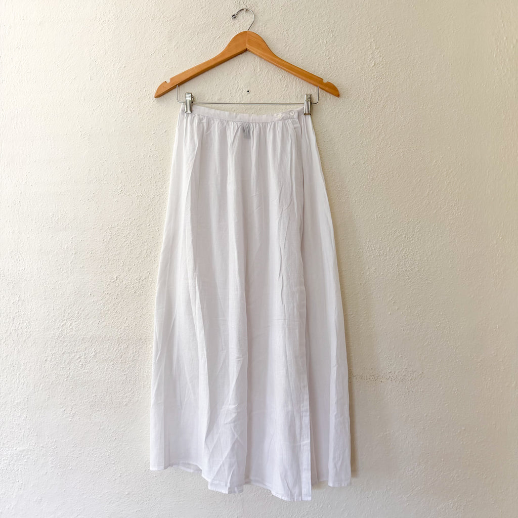 J.Crew Beach Cotton Button Waist Midi Skirt Sarong | XXS