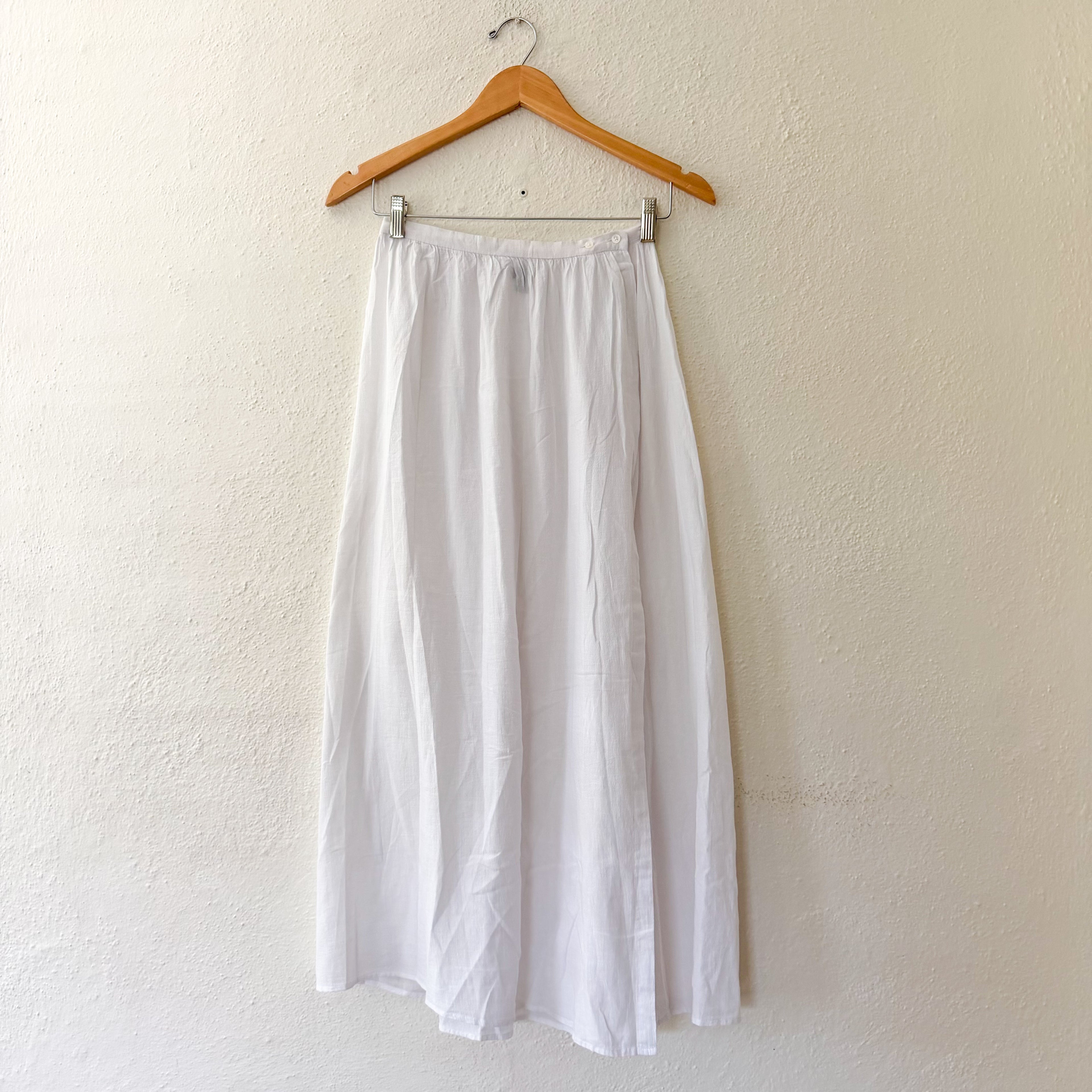 J.Crew Beach Cotton Button Waist Midi Skirt Sarong | XXS