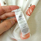 Carter's Just One You Fall Pumpkin Cream Long Sleeve Footed Zipper Sleeper | 3-6m
