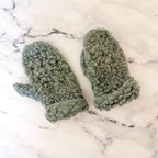 Daylesford Green 100% Irish Wool Pile Toddler Mittens | 3T/4T