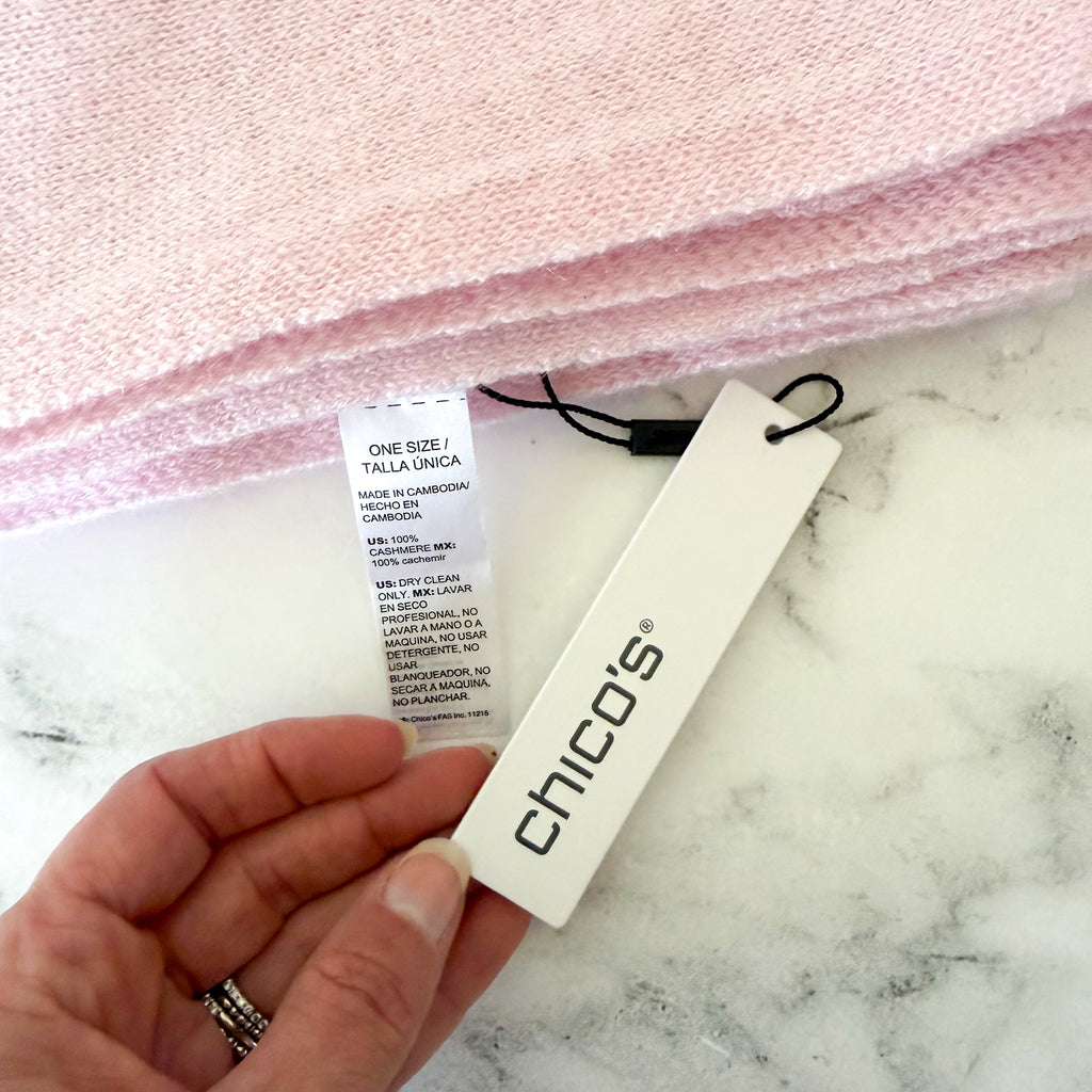 Chico's Cashmere Wrap in Blushed Pink