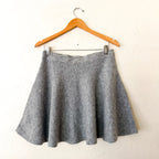 Free Assembly Heather Grey Mini Sweater Skirt with Rhinestones | Medium