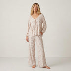 Solly Baby Rose Toile Tie-Top Long-Sleeve Women’s Sleep Set | S