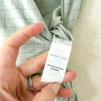 Quincy Mae Bamboo Dusty Sage Windowpane 2-Way Zipper Footed Sleeper | 0-3m