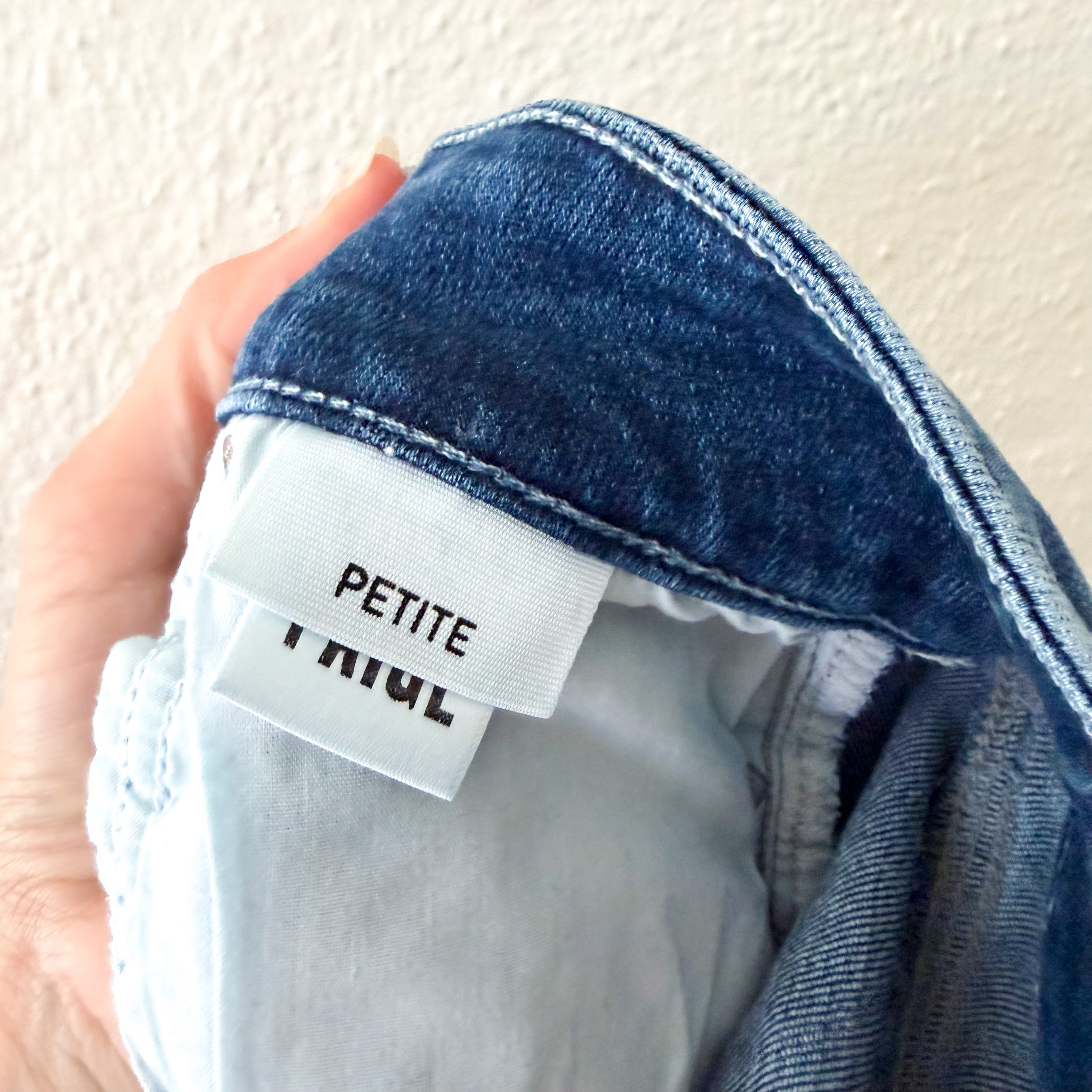 PAIGE Anessa Petite Wide Leg Denim in Dresden Blue Wash | 25P