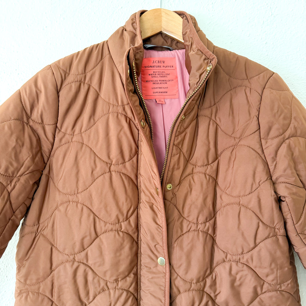 J.Crew Petite Rust Signature Quilted Primaloft Puffer Jacket | SP