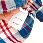 Class Club Boy Red White Blue Plaid Long Sleeve Buttons Down | 2-3T