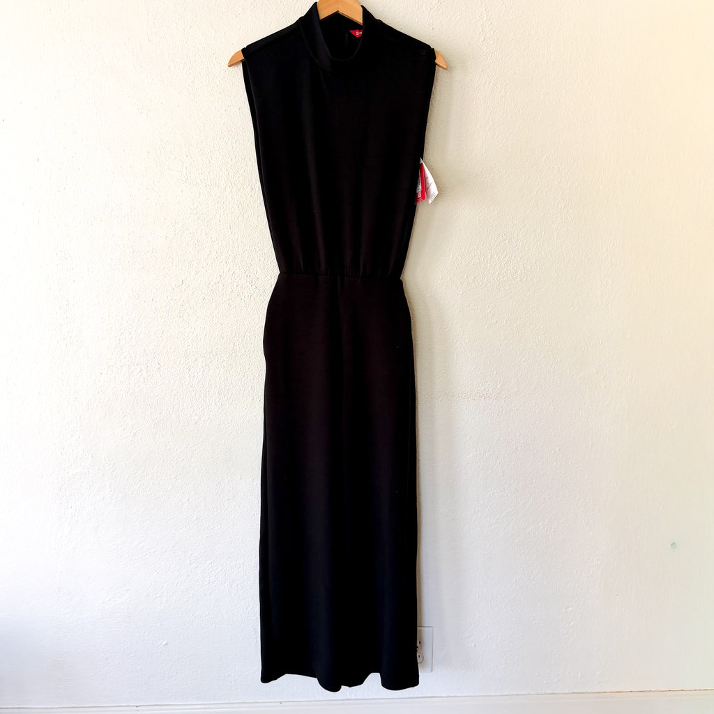 Spanx AirEssentials Black Mock Neck Petite Jumpsuit |XSP