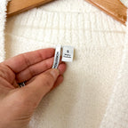 Nordstrom Cozy Yarn Button Down Plush Cardigan in Cream | S