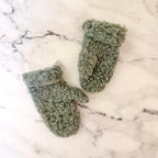 Daylesford Green 100% Irish Wool Pile Toddler Mittens | 3T/4T