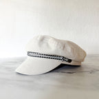 Brixton Ashland Vega Fiddler Fisherman Cap in Ivory Corduroy | XS