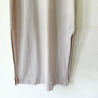 Vuori Halo Racerback Shelf Bra Midi Tank Dress in Ecru Tan | S