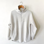 Zella Ultra Soft Half Zip Pullover in Beige Ivory Heather | XS