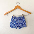 Cat & Jack Baby Navy Blue Gingham Swim Trunks | 0-3m