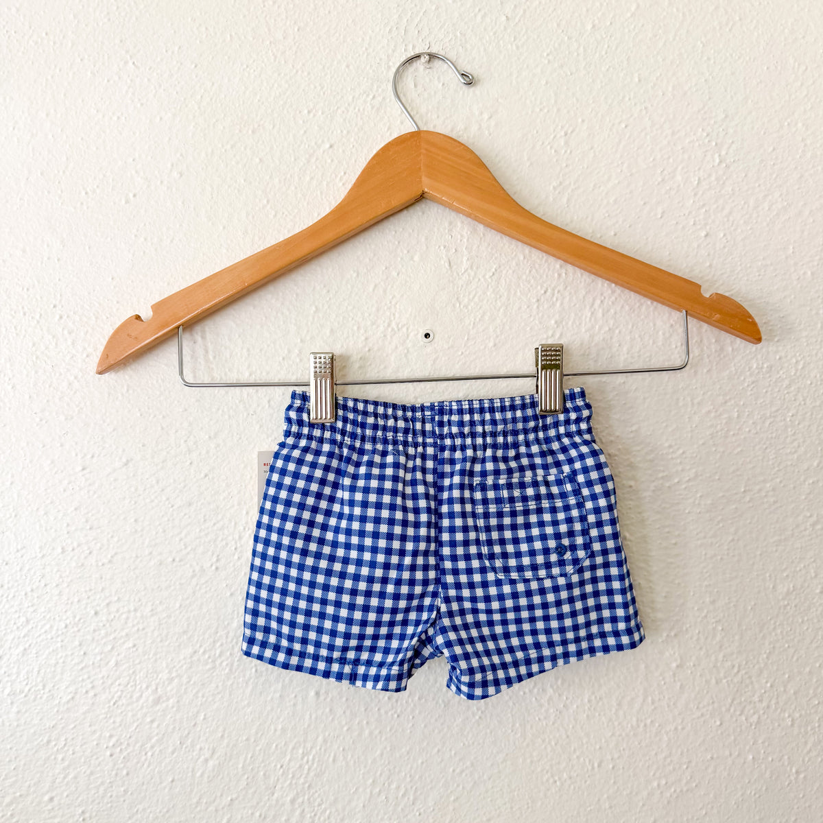 Cat & Jack Baby Navy Blue Gingham Swim Trunks | 0-3m