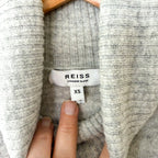 Reiss Nova Cashmere Blend Turtleneck Sweater in Grey | XS