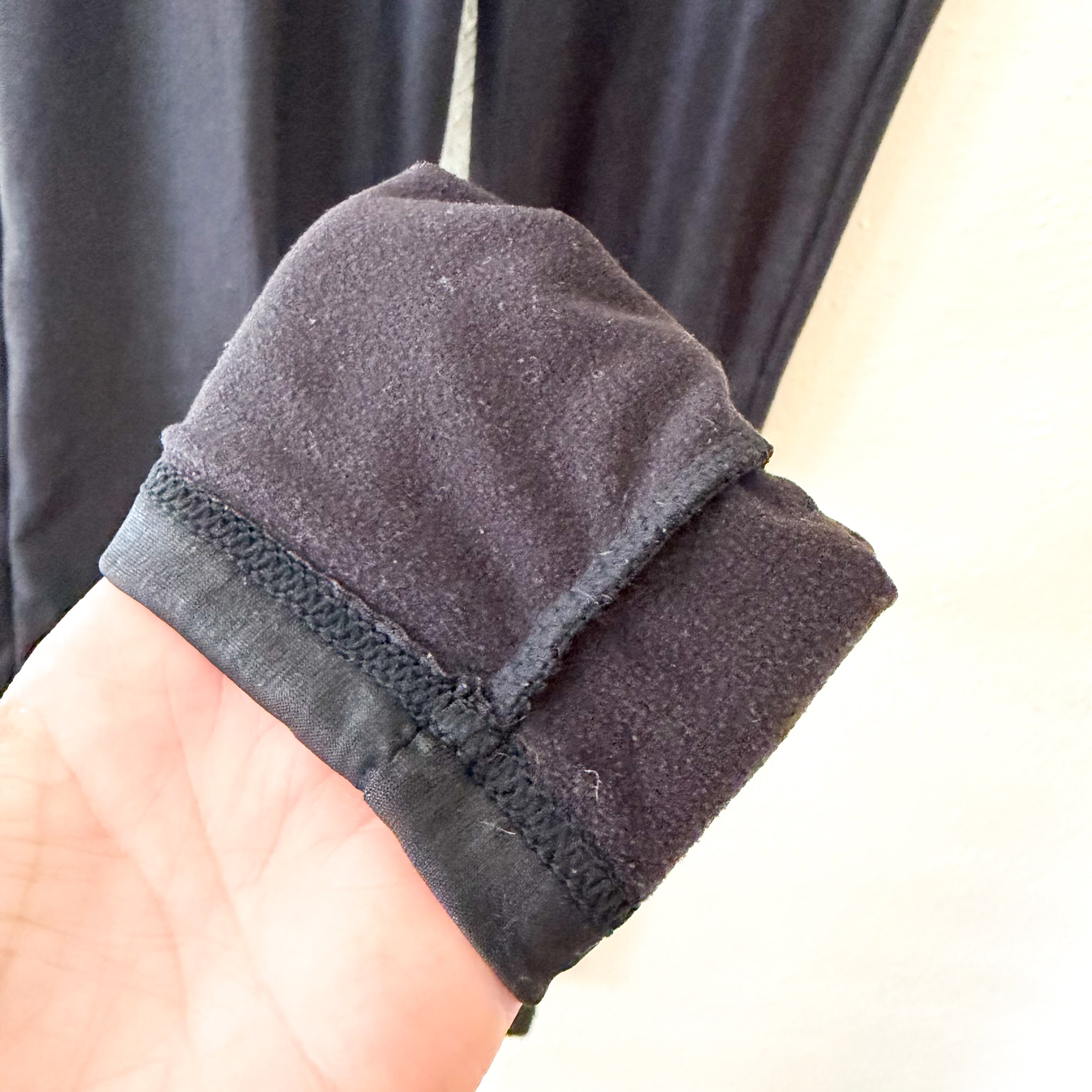 Plush Apparel Black Fleece Lined Leggings | XS