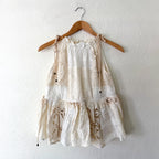 Zimmermann Petite Lace High Neck Sleeveless Peplum Top in Ivory | 0P