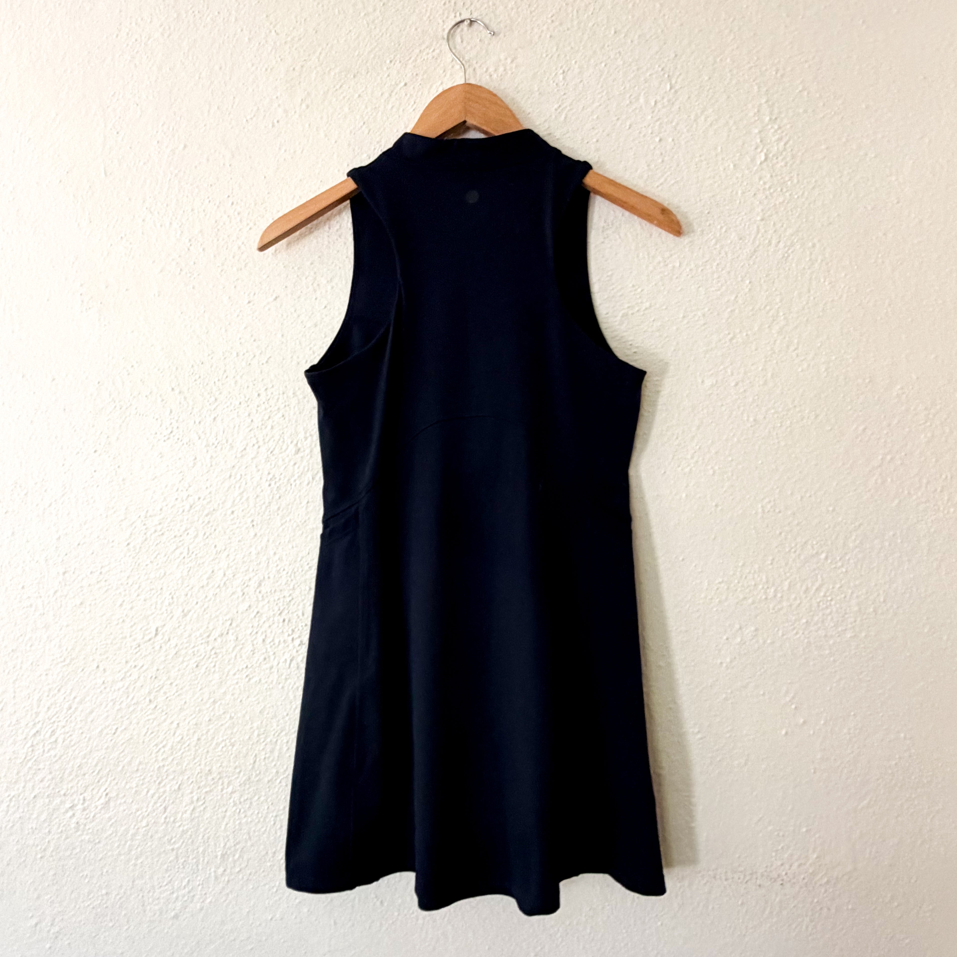 Zella Studio Light Court Half-Zip Tennis Dress + Shorts in Navy Blue | Small