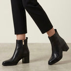 MICHAEL Michael Kors Leather Lex Ankle Bootie in Black | 6.5
