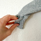 Baby Gap Heather Grey Ribbed Texture 2-Way Zipper Footed Sleeper | 0-3m