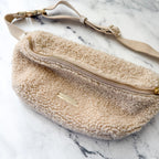 Loeffler Randall Sophie Sherpa Fleece Belt Bag | Cream
