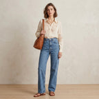 & Other Stories "Favourite Cut" Straight Leg Medium Wash Denim | 24