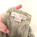 Zara Dusty Sage Green Cotton Overalls | 9-12m