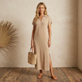 Tuckernuck Sandstone Pique Melissa Maxi Dress | S