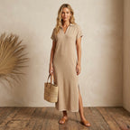 Tuckernuck Sandstone Pique Melissa Maxi Dress | S