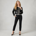 J.Crew Mariner Jersey Black Sequin Lady Jacket | S