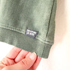 H&M Olive Green Textured Cotton 'The Future is Ours' Sweatshirt | 6-9m