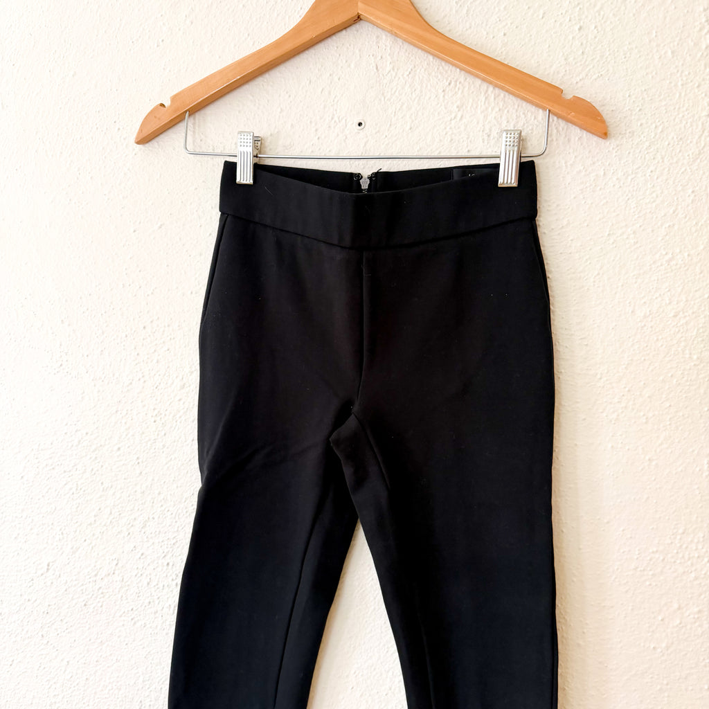 J.Crew Petite "Any Day" Skinny Pixie Pant in Black Stretch Ponte | XXSP