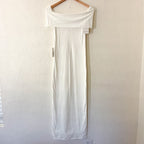 Bumpsuit The Bianca Maternity Maxi Dress in Ivory | XS