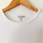 J.Crew Perfect Fit Crewneck Short Sleeve T-Shirt in White | XS