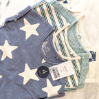 Next Baby Teal Blue Jersey Baby Rompers Multi Pack x4 | 6-9m
