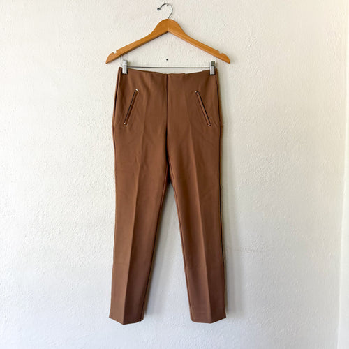 Chico's Caramel So Slimming 360 Juliet Trim Detail Ankle Slim Leg Pant | 00R