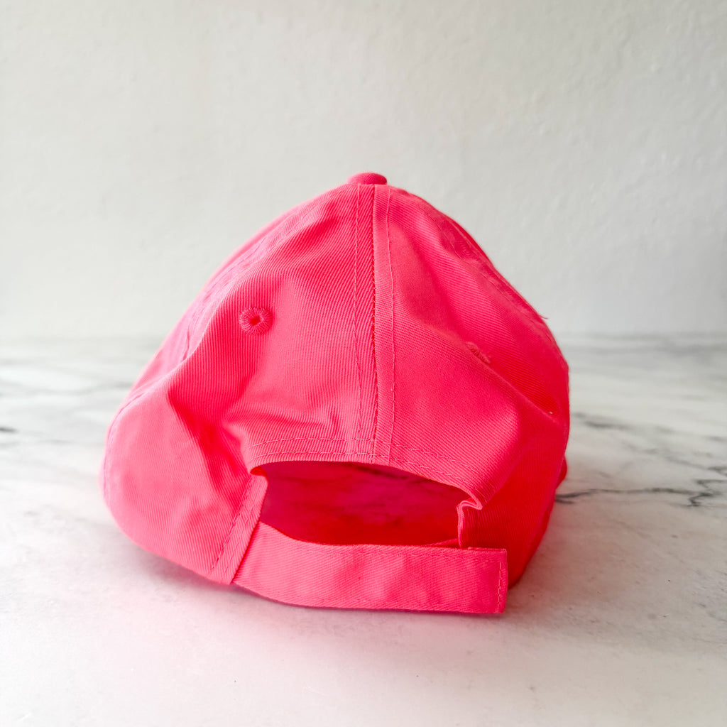 Hammock Florida Embroidered Cotton Baseball Cap | Neon Pink