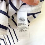 J.Crew Garçon Organic Cotton Button Down Long Sleeve Shirt in Navy Stripe | 00