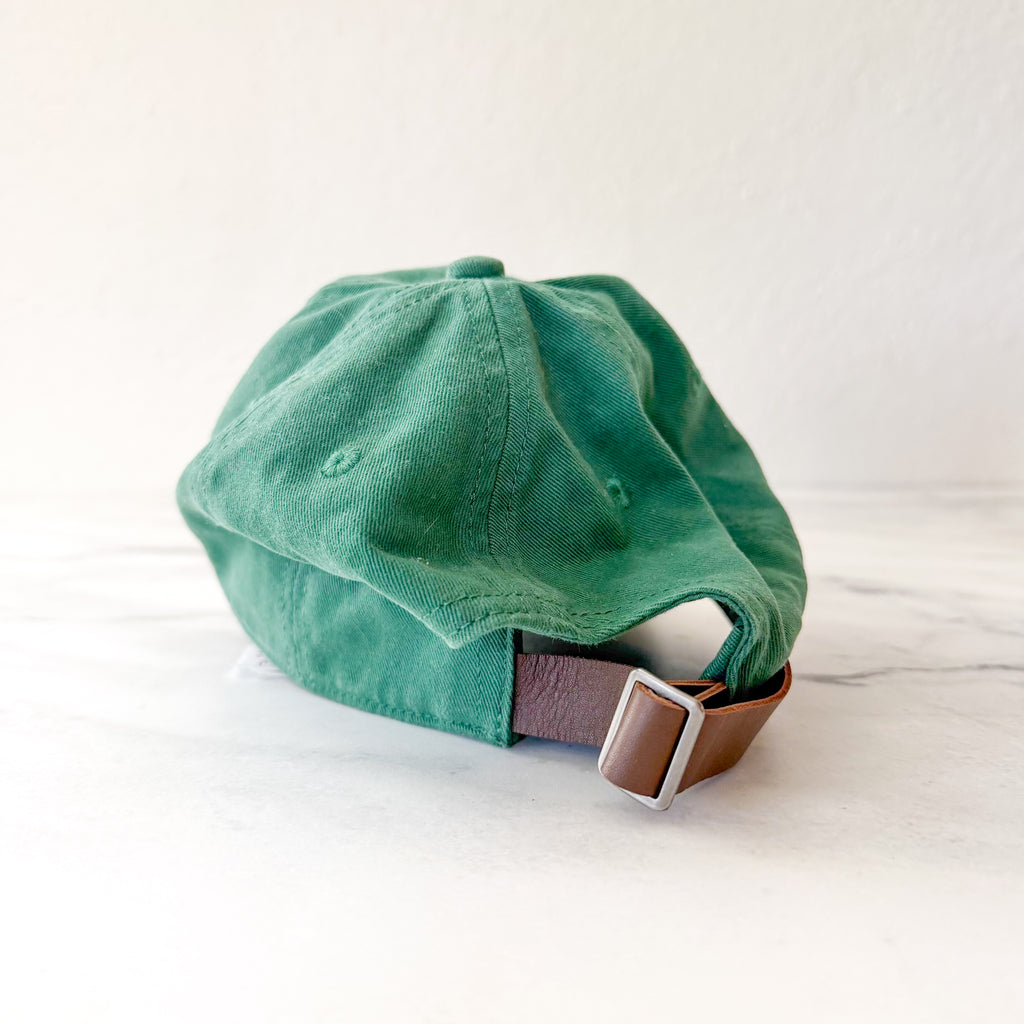 Abercrombie & Fitch Embroidered Manhattan Tennis Cotton Baseball Cap | Green