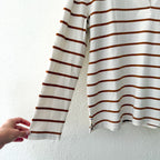 Beaufort & Blake Thompson Vintage Rugby in Camel Cream Stripe | XS