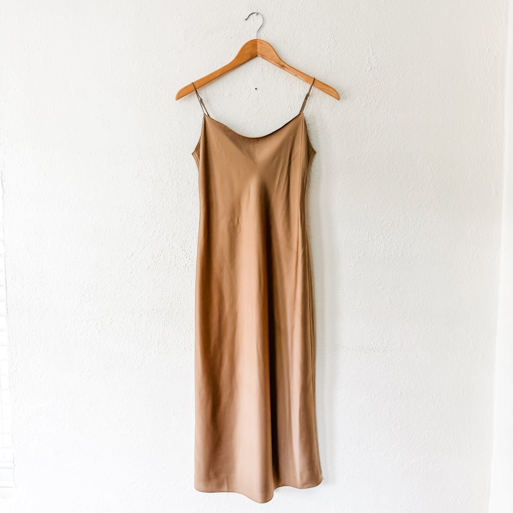 J.Crew Gwyneth Midi Slip Dress in Luster Charmeuse | sz 00