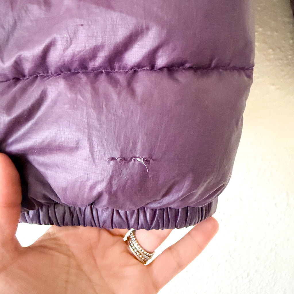 Patagonia Toddler Girls Eggplant Hi Loft Down Puffer Jacket | 4T