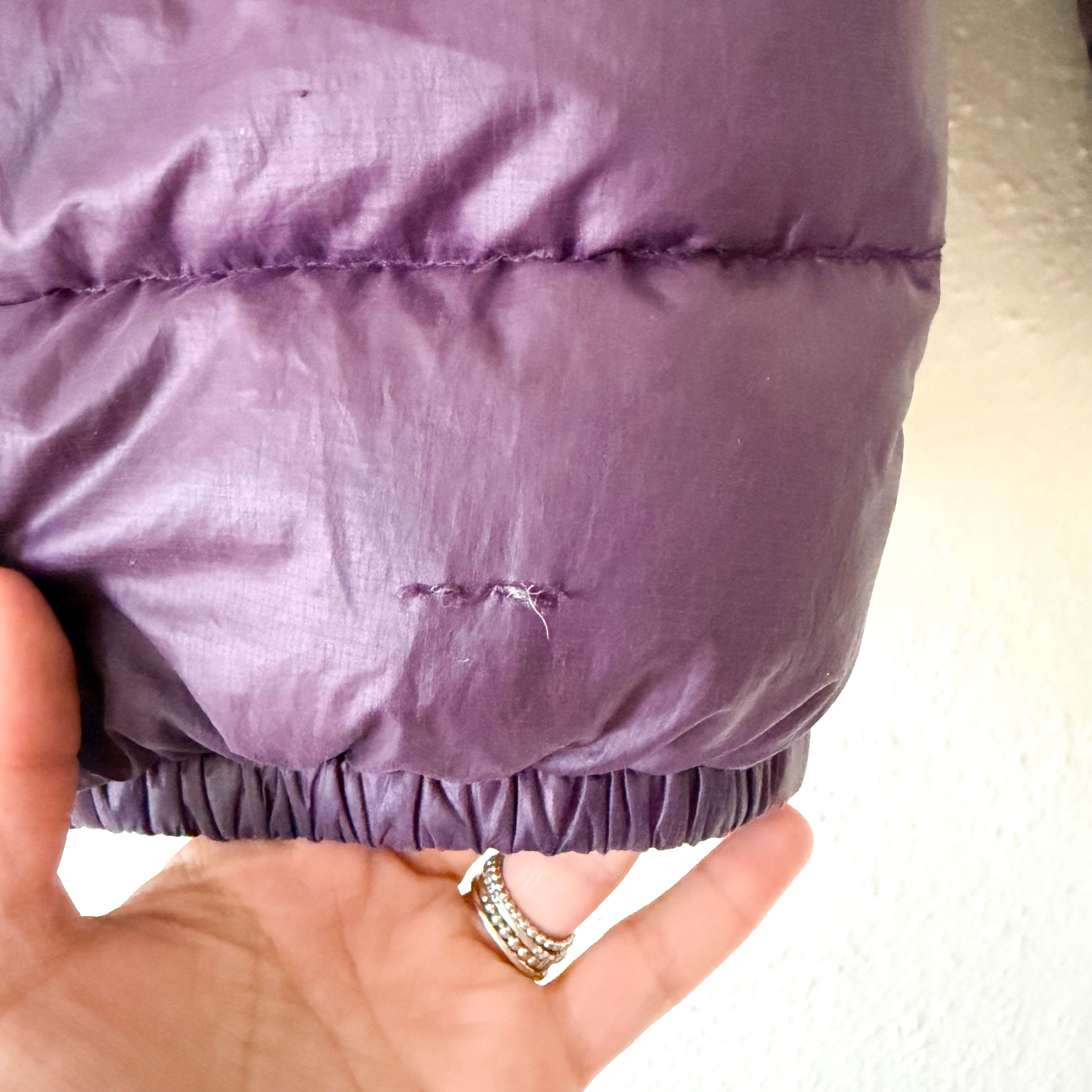 Patagonia Toddler Girls Eggplant Hi Loft Down Puffer Jacket | 4T
