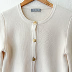 J. Crew Crewneck Cardigan Lady Jacket Sweater in Cream | XS