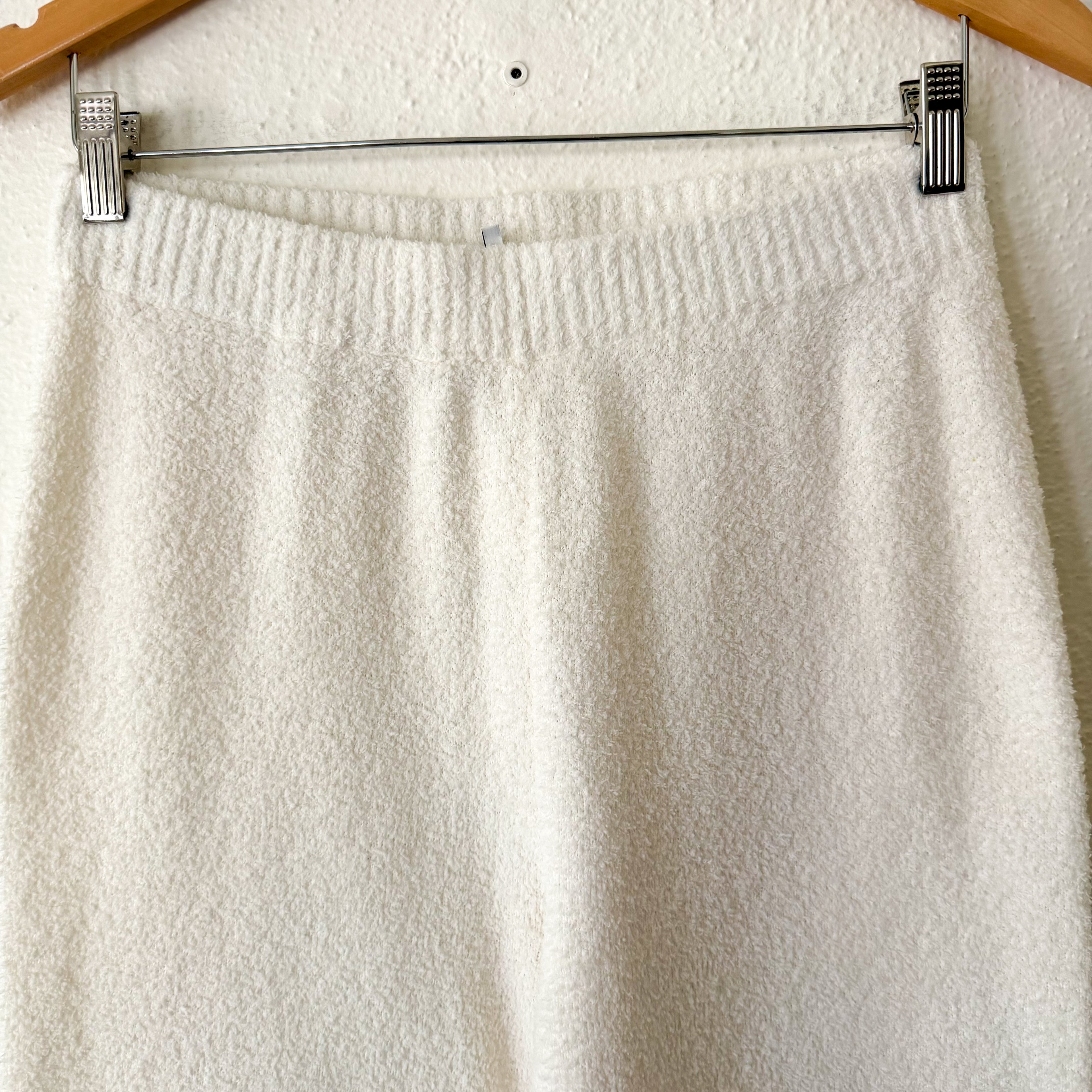 Nordstrom Cozy Yarn Plush Sweatpants in Cream | S
