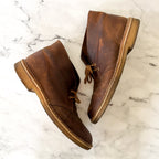 Clarks Originals Brown Oiled Leather Chukka Desert Boots | 11