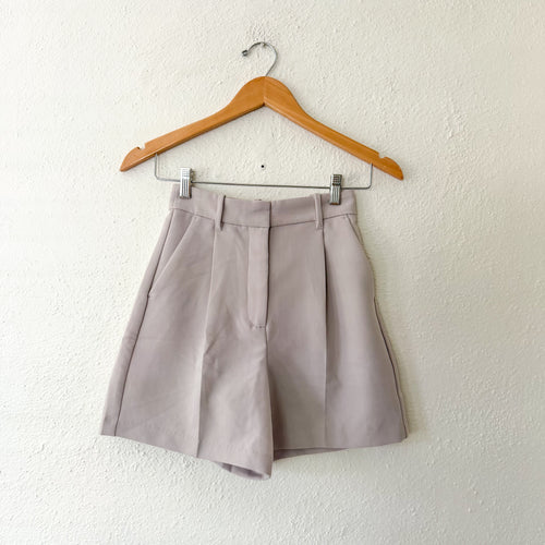 Abercrombie & Fitch High-Rise Tailored 5” Shorts in Beige | XXS