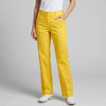 Burberry Golf Golden Yellow Cotton Golfing Straight Leg Trouser | 6